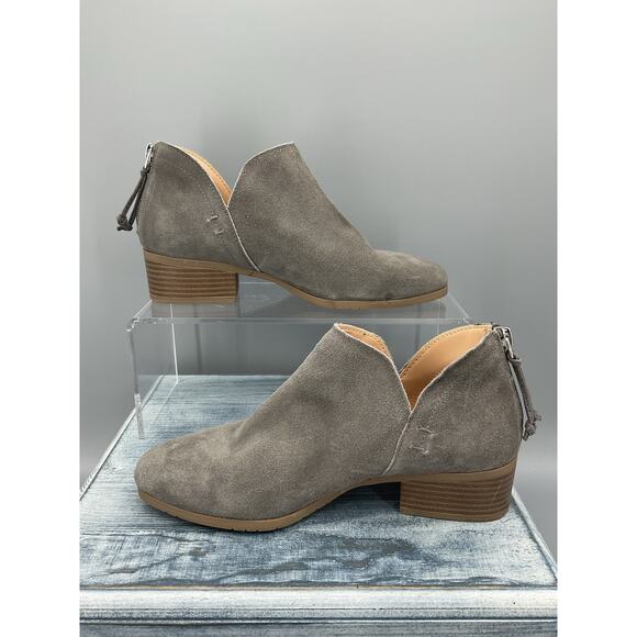 NEW Kenneth Cole Women’s Side Skip Booties Gray Size 5.5 - Picture 1 of 10